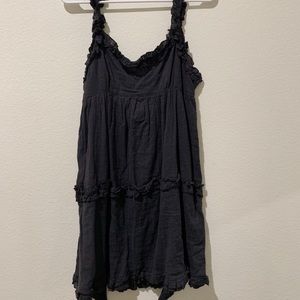 Black Urban Outfitters Mini Dress w/ Ruffles and Tie in the Back